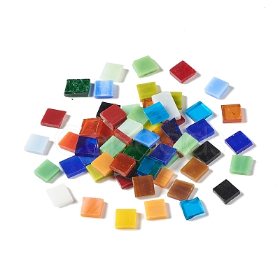 Mosaic Tiles Glass Cabochons DIY-P045-01-1