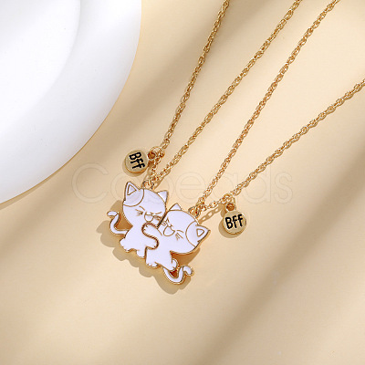 Alloy with Enamel Pendant Necklaces PW-WG800FB-01-1