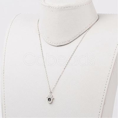 Tibetan Style Alloy Pendant Necklaces NJEW-JN01622-1