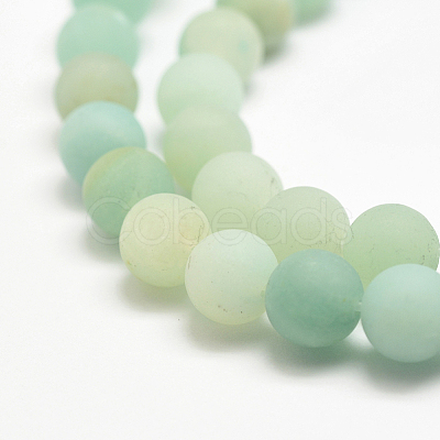 Natural Amazonite Bead Strands X-G-G684-03-8mm-1