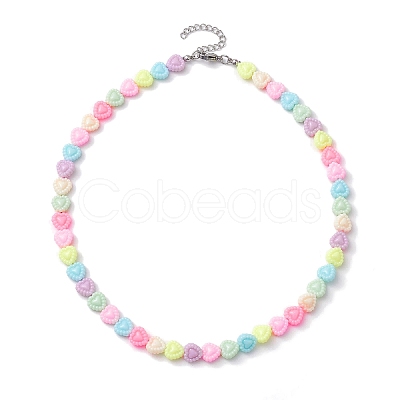 Acrylic Beaded Kids Necklaces NJEW-JN04708-02-1