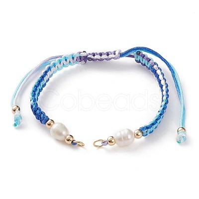 Adjustable Polyester Braided Cord Bracelet Making AJEW-JB00859-1