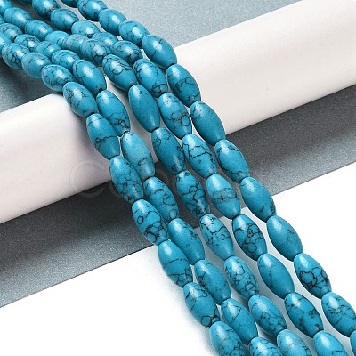 Synthetic Gemstone Dyed Beads Strands G-K362-I12-06-1