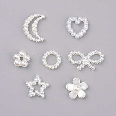 Acrylic Pearl Cabochons MACR-X0020-01-1