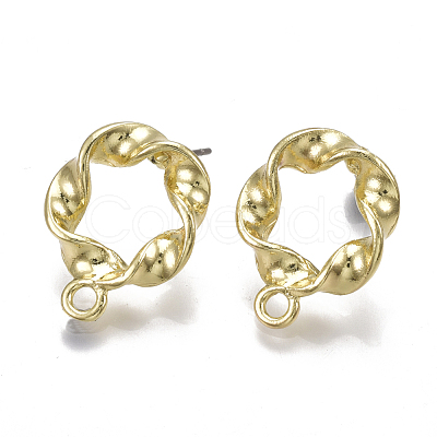 Alloy Stud Earring Findings X-PALLOY-T065-11-1