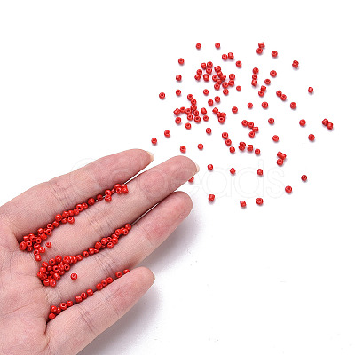 Baking Paint Glass Seed Beads SEED-US0003-2mm-K20-1