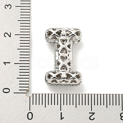 Platinum Plated Brass Micro Pave Cubic Zirconia Pendants KK-L073-001P-I-1