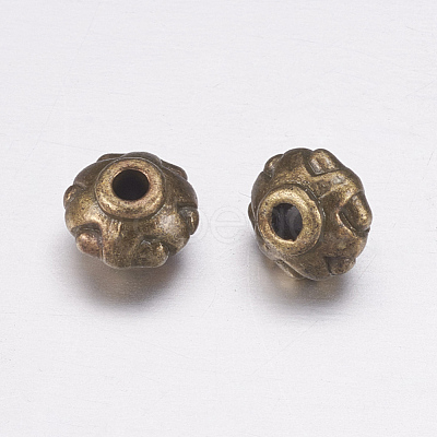 Tibetan Style Alloy Spacer Beads X-TIBEB-A24612-AB-FF-1