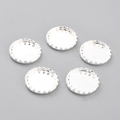 304 Stainless Steel Cabochon Settings STAS-Y001-08S-1