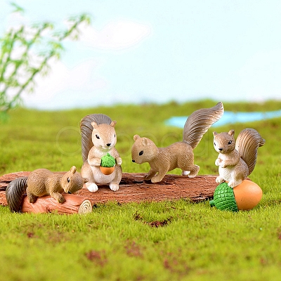 Mini Resin Squirrels MIMO-PW0003-173B-1