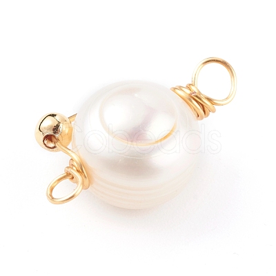 Natural Cultured Freshwater Pearl Pendants PALLOY-JF00673-01-1