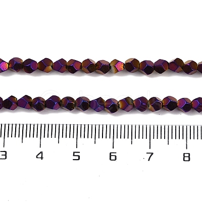 Electroplated Synthetic Non-magnetic Hematite Beads Strands G-A234-G03-01D-1