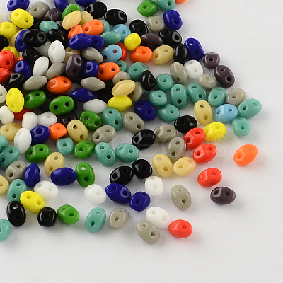 2-Hole Seed Beads GLAA-R159-M-1