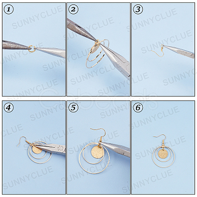 SUNNYCLUE PVD Vacuum Plating 304 Stainless Steel Charms STAS-SC0001-59C-1