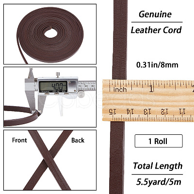 Gorgecraft Flat Cowhide Leather Cord WL-GF0001-10C-03-1