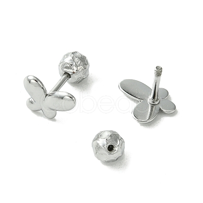 Non-Tarnish 304 Stainless Steel Ear Studs EJEW-Q801-11P-1