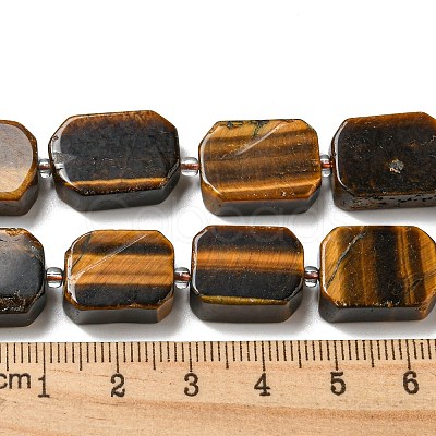 Natural Tiger Eye Beads Strands G-G072-B03-02-1