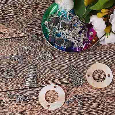 DIY Gun Weapon Shape Drop Earring Making Kit DIY-SZ0006-63-1