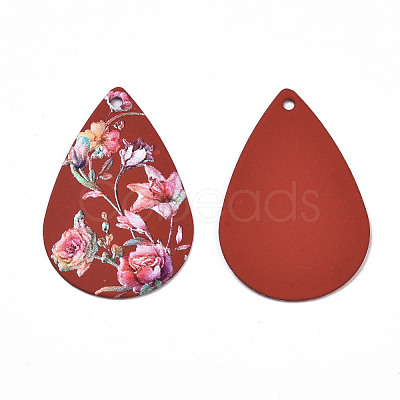 Spray Painted Iron Pendants IFIN-T016-15-1