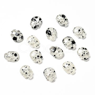 Spot Pattern Resin Cabochons MRMJ-G015-10-1