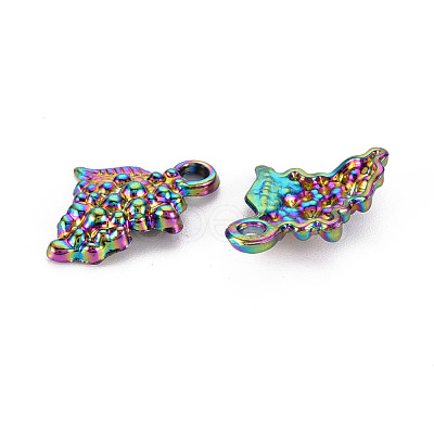 Autumn Theme Rainbow Color Alloy Pendants PALLOY-S180-259-NR-1