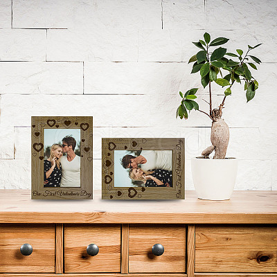 Natural Wood Photo Frames AJEW-WH0292-044-1