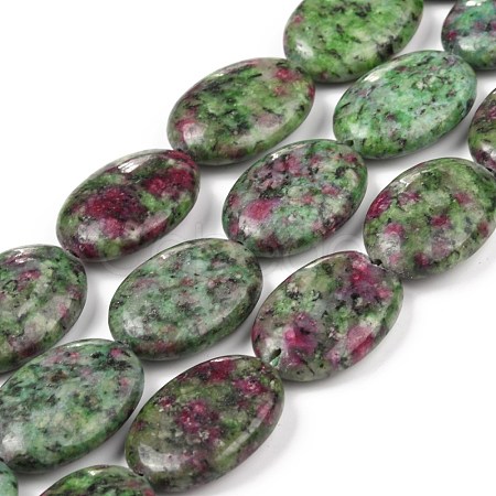 Natural Ruby in Zoisite Beads Strands G-L164-B-18-1