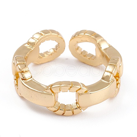 Brass Cuff Rings RJEW-B034-08G-1