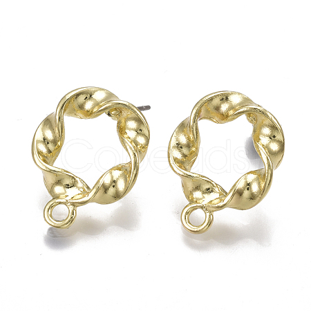 Alloy Stud Earring Findings X-PALLOY-T065-11-1