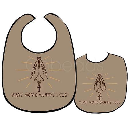 Washable Polyester Canvas Adult Bibs for Eating AJEW-WH0328-003-1