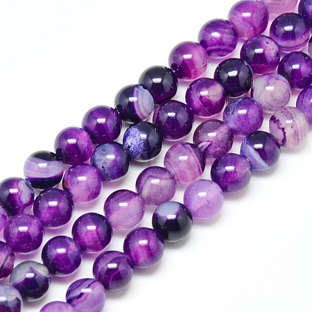 Natural Agate Beads Strands G-R003-02-1