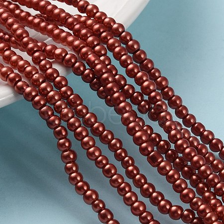 Glass Pearl Beads Strands HY-3D-B79-1