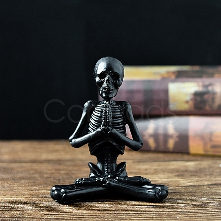 Resin Yoga Skeleton Figurines PW-WG32223-03-1