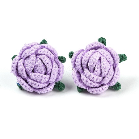 Cotton Knitting Artificial Flower DIY-P082-01A-1