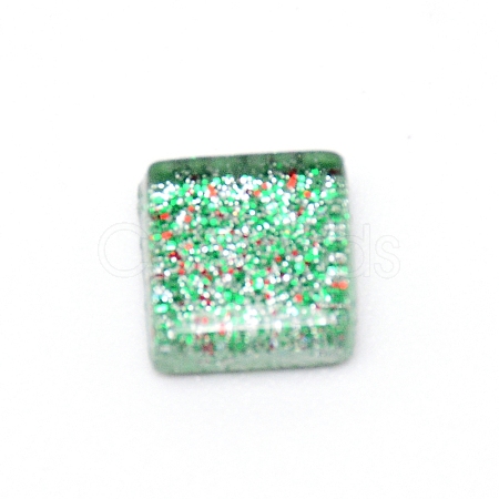 Glitter Glass Cabochons GLAA-WH0018-91P-1