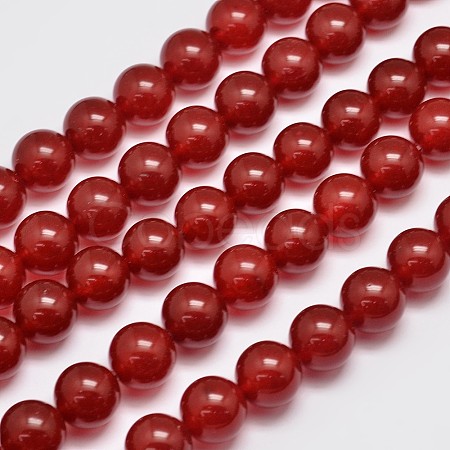 Natural & Dyed Malaysia Jade Bead Strands G-A146-14mm-A02-1