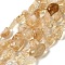 Natural Citrine Beads Strands, Nuggets, 10~28x9~15x5~12mm, Hole: 1.2mm, about 22~31pcs/strand, 14.96~15.75 inch(38~40cm)