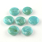 Flat Round Imitation Gemstone Acrylic Beads, Medium Turquoise, 22x8.5mm, Hole: 2mm, about 190pcs/500g