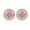 Stainless Steel with Rhinestone Stud Earrings