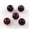 Round Imitation Gemstone Acrylic Beads, Purple, 8mm, Hole: 2mm