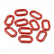 Opaque Acrylic Linking Rings, Quick Link Connectors, For Jewelry Cable Chains Making, Oval, Red, 27x16x4mm, Inner Diameter: 19x8mm, about 490pcs/500g