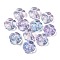 225Pcs Two Tone Transparent Acrylic Beads, Flower, Lilac, 20x7mm, Hole: 1.8mm, about 225pcs/500g