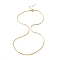 Brass Wheat Chain Necklace, Long-Lasting Plated, Lead Free & Cadmium Free, Real 18K Gold Plated, 17.13 inch(43.5cm)