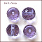 K9 Glass, Imitation Austrian Crystal Beads, Grade AAA, Faceted, Drum, Lilac, 10x8mm, Hole: 0.9~1mm