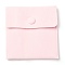 Square Velvet Jewelry Bags, with Snap Fastener, Pink, 10x10x1cm