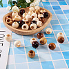 Craftdady 100Pcs 5 Style Pine Wood Beads WOOD-CD0001-17-5