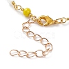 Glass Beads Anklets AJEW-AN00370-3