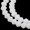 Imitation Jade Frosted Glass Bead Strands EGLA-A039-J4mm-MD06-3