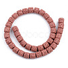 Synthetic Lava Rock Beads Strands G-S359-171A-2