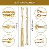5Pcs 5 Styles Brass Chain Bracelet Making KK-SZ0001-56-2